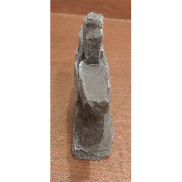 Inuit Folk Art Inukshuk 5" Black Statue Recycled Material Made In Canada Boma - Picture 3 of 11